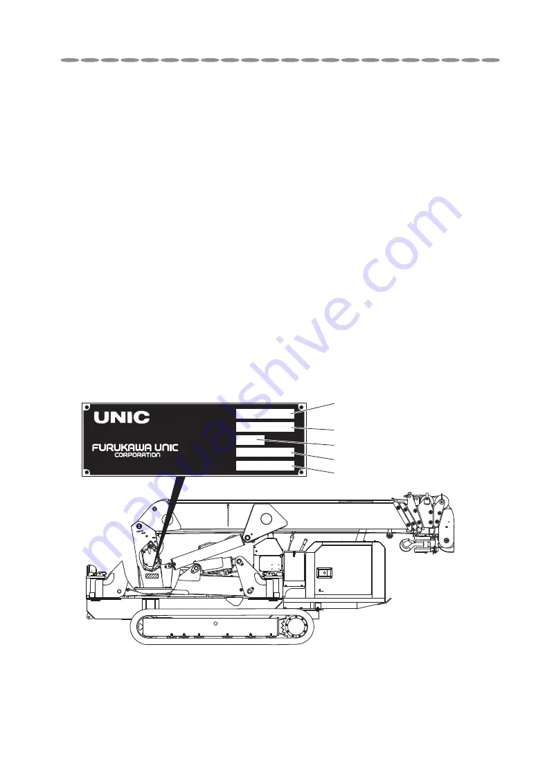 Furukawa Unic URW376C4U -T Series Operation & Maintenance Manual Download Page 3