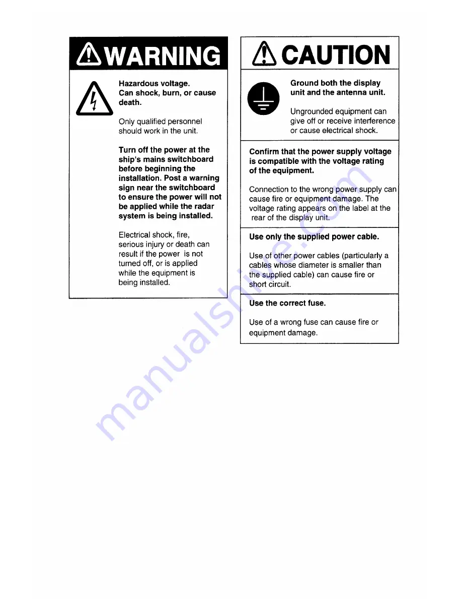 Furuno 1751 MARK-2 Operator'S Manual Download Page 4