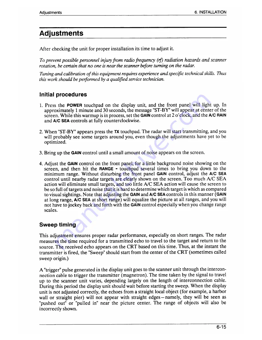 Furuno 1751 MARK-2 Operator'S Manual Download Page 79