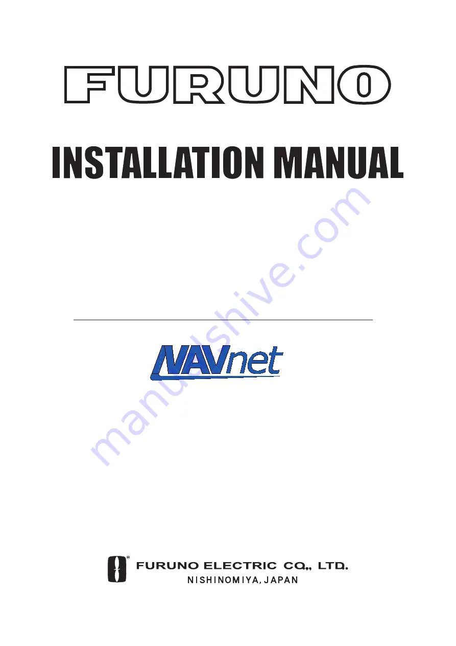 Furuno 1824C-BB Installation Manual Download Page 1