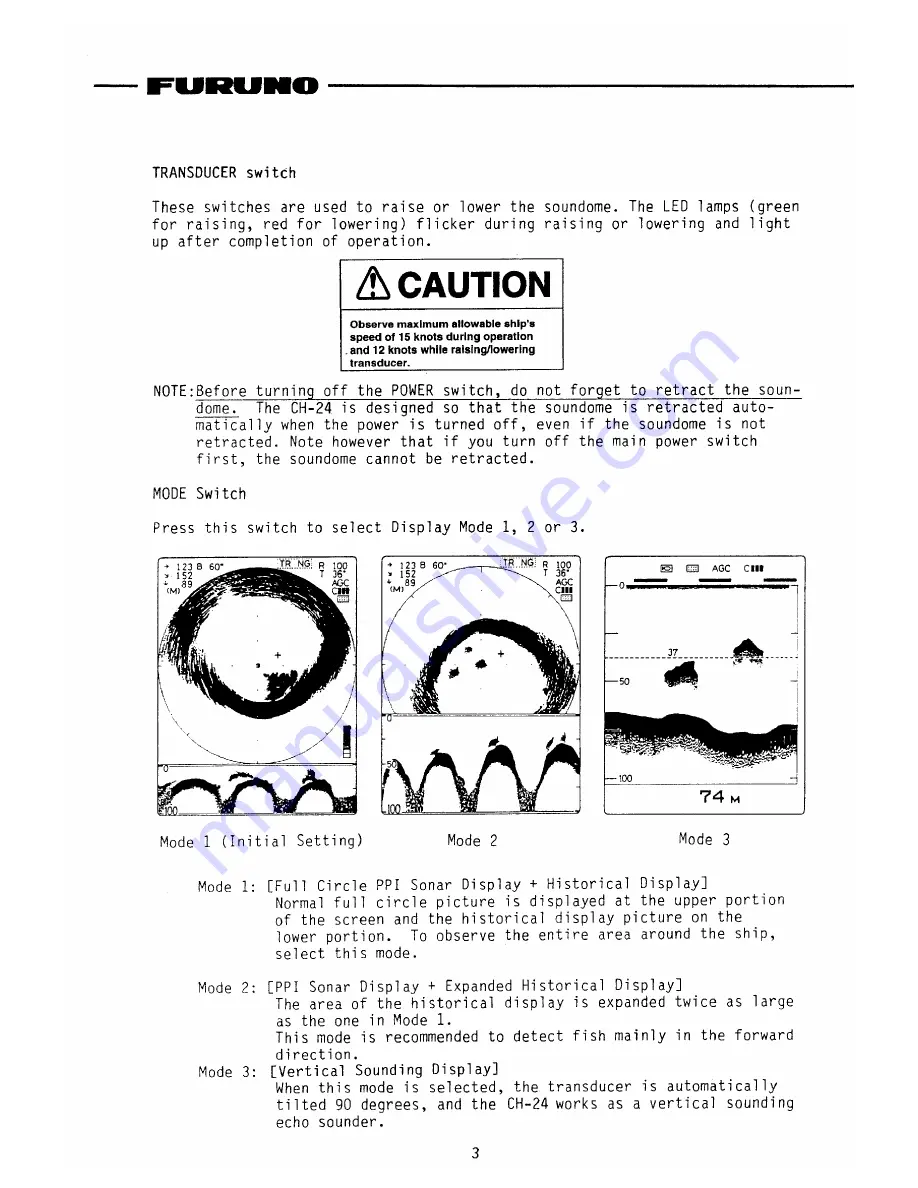 Furuno CH-24 Operator'S Manual Download Page 9