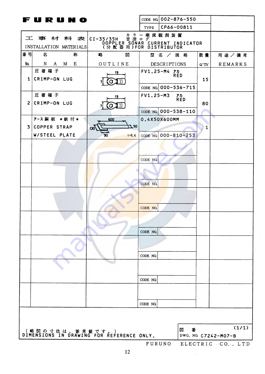 Furuno CI-35 Installation Manual Download Page 16