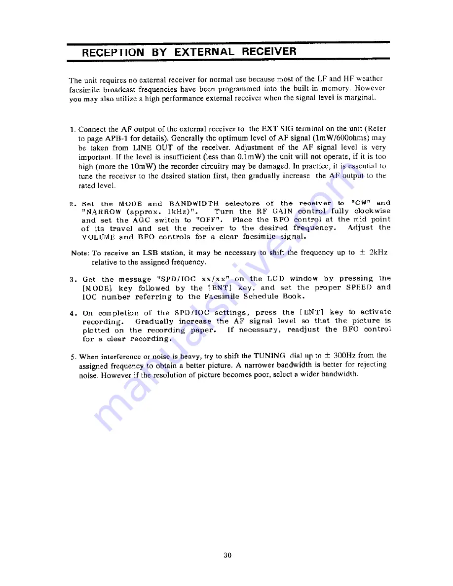 Furuno DFAX FAX-208/A/N User Manual Download Page 33