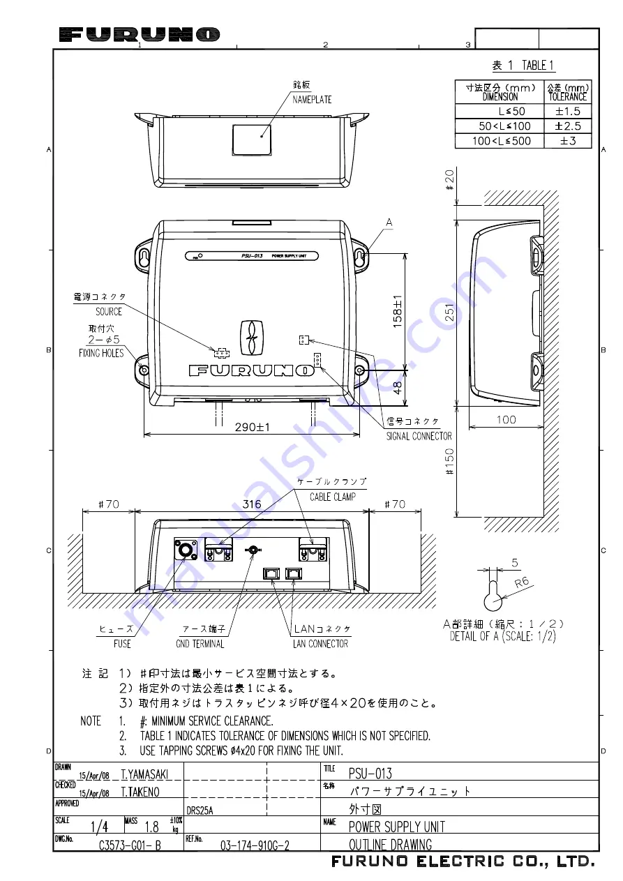 Furuno DRS12ACM Installation Manual Download Page 43