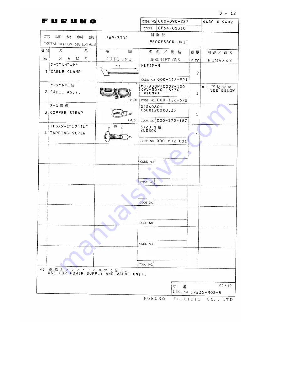 Furuno FAP-330 Operator'S Manual Download Page 120