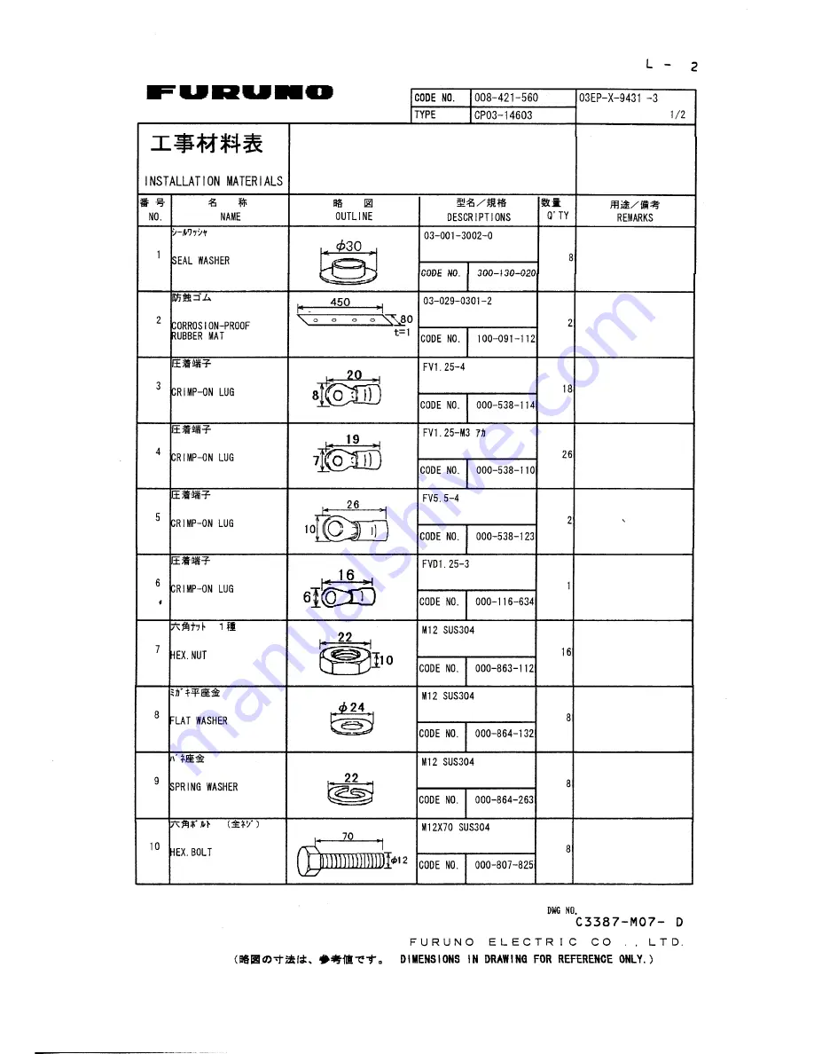 Furuno FAR-2835S Installation Manual Download Page 56