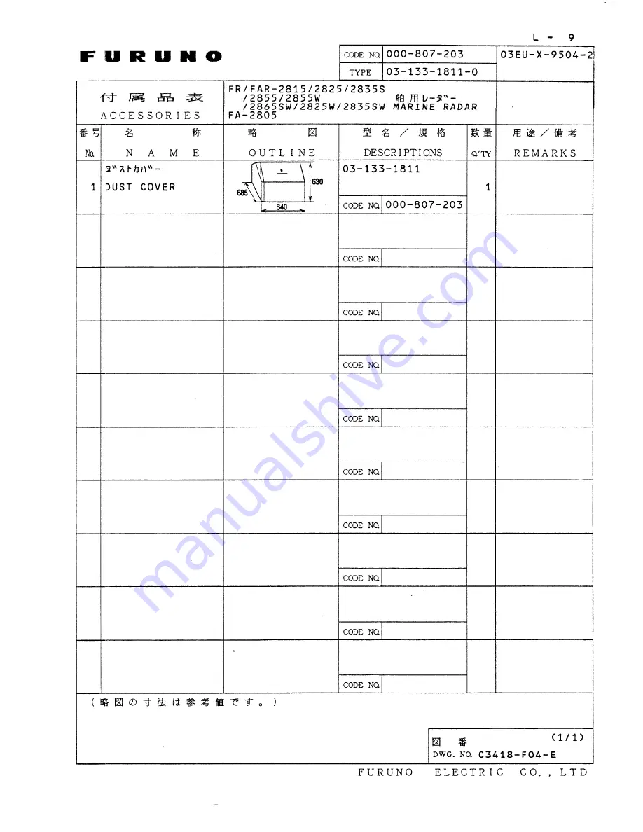 Furuno FAR-2835S Installation Manual Download Page 63