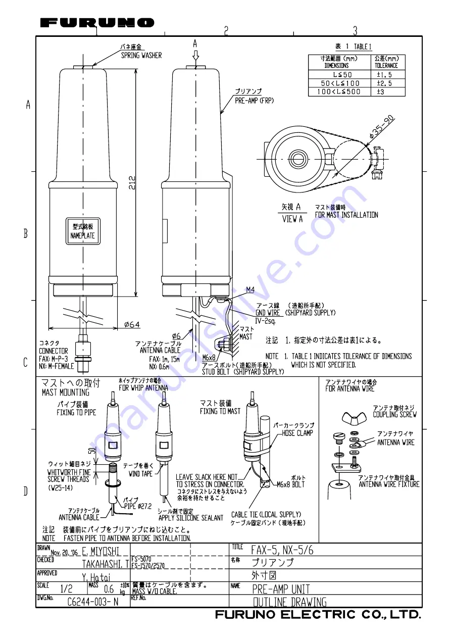 Furuno FAX-408 Operator'S Manual Download Page 48