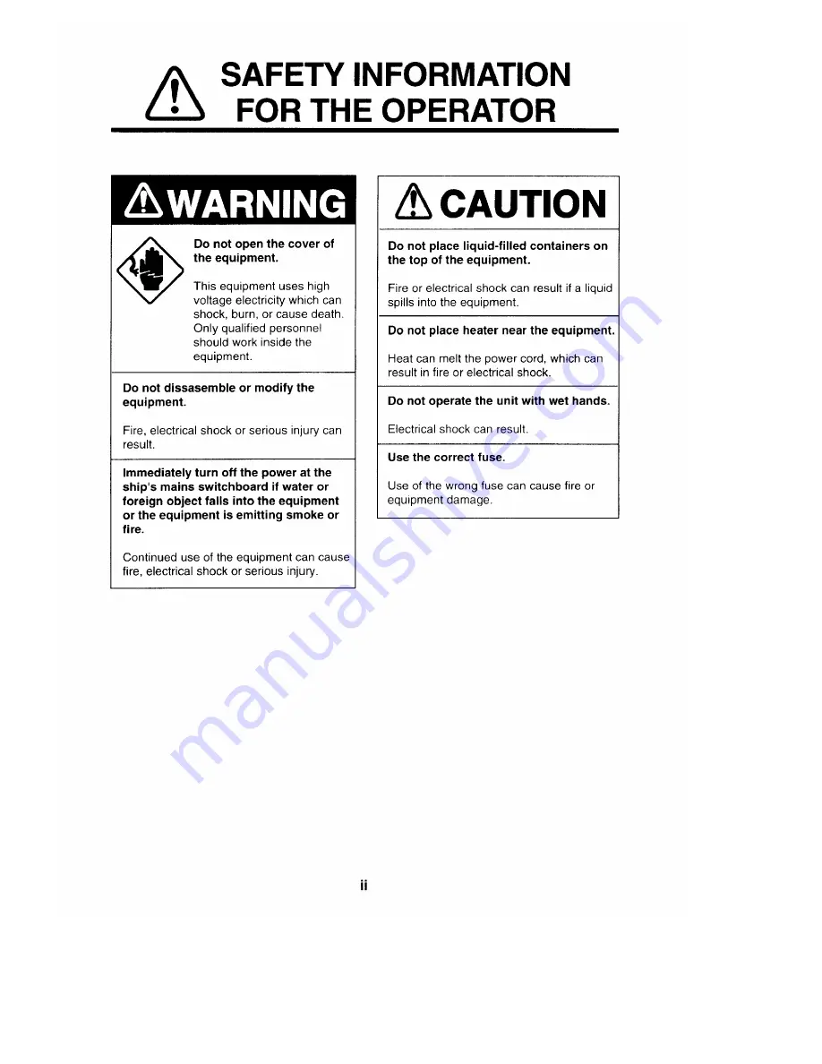 Furuno FE-606 Operator'S Manual Download Page 4