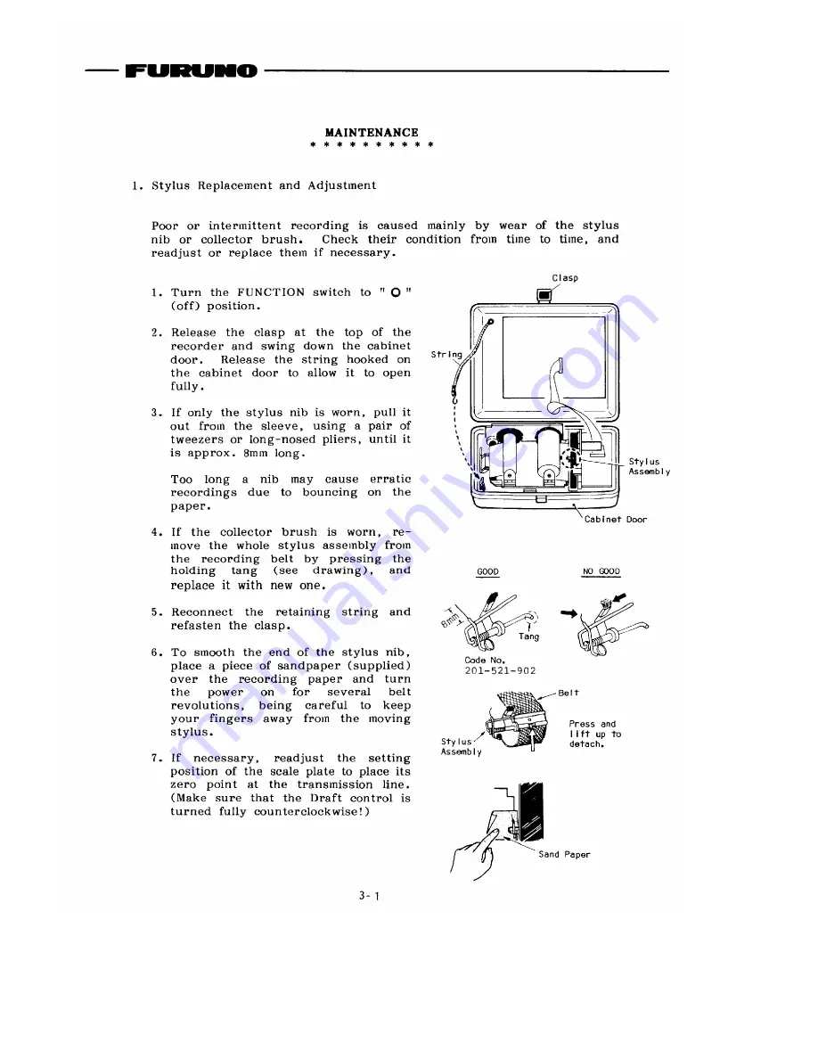 Furuno FE-606 Operator'S Manual Download Page 24