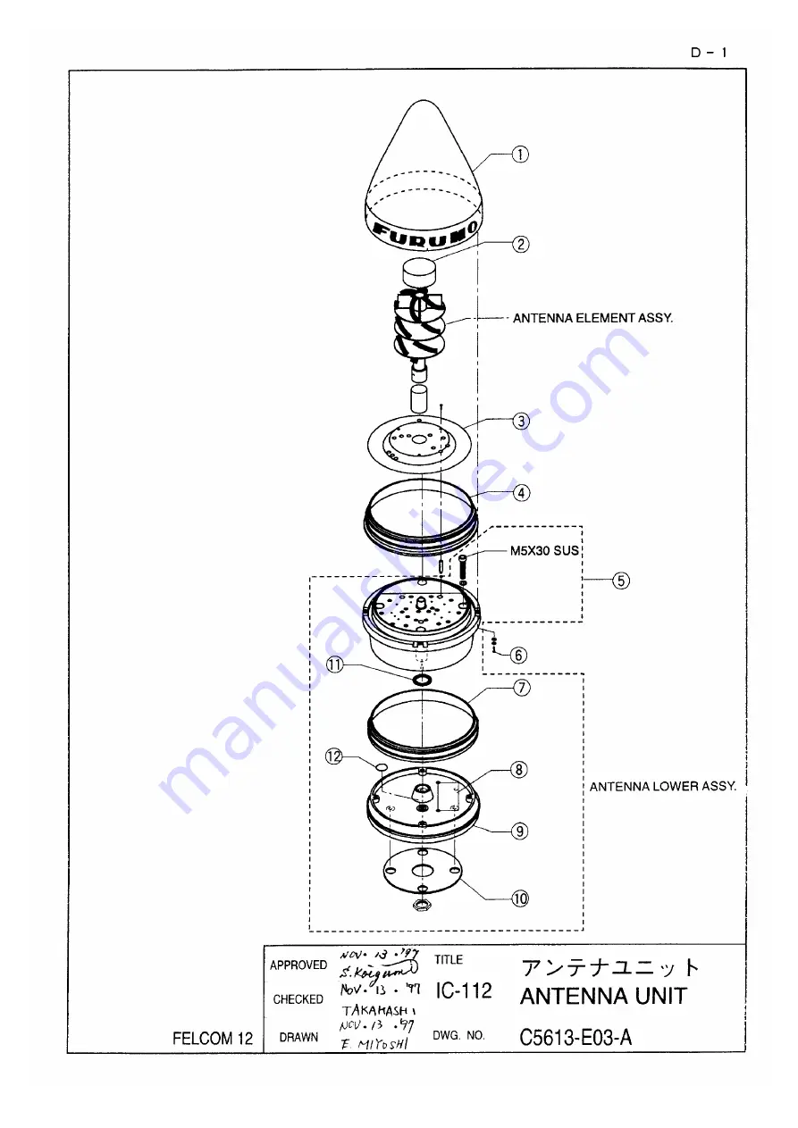 Furuno FELCOM 12 Service Manual Download Page 87