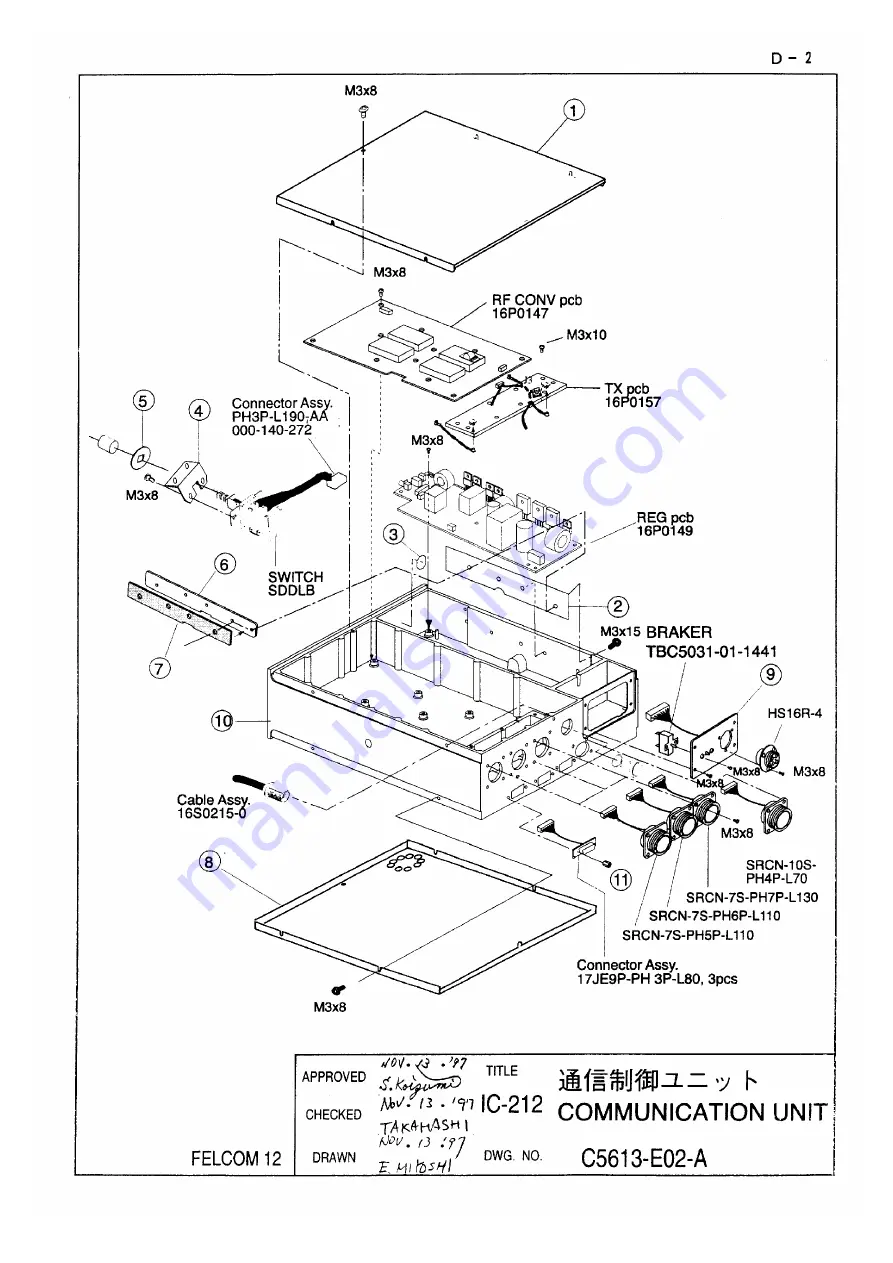 Furuno FELCOM 12 Service Manual Download Page 88