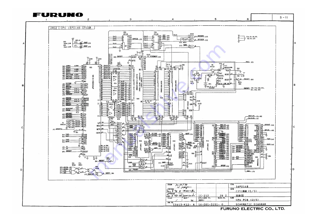 Furuno FELCOM 12 Service Manual Download Page 109