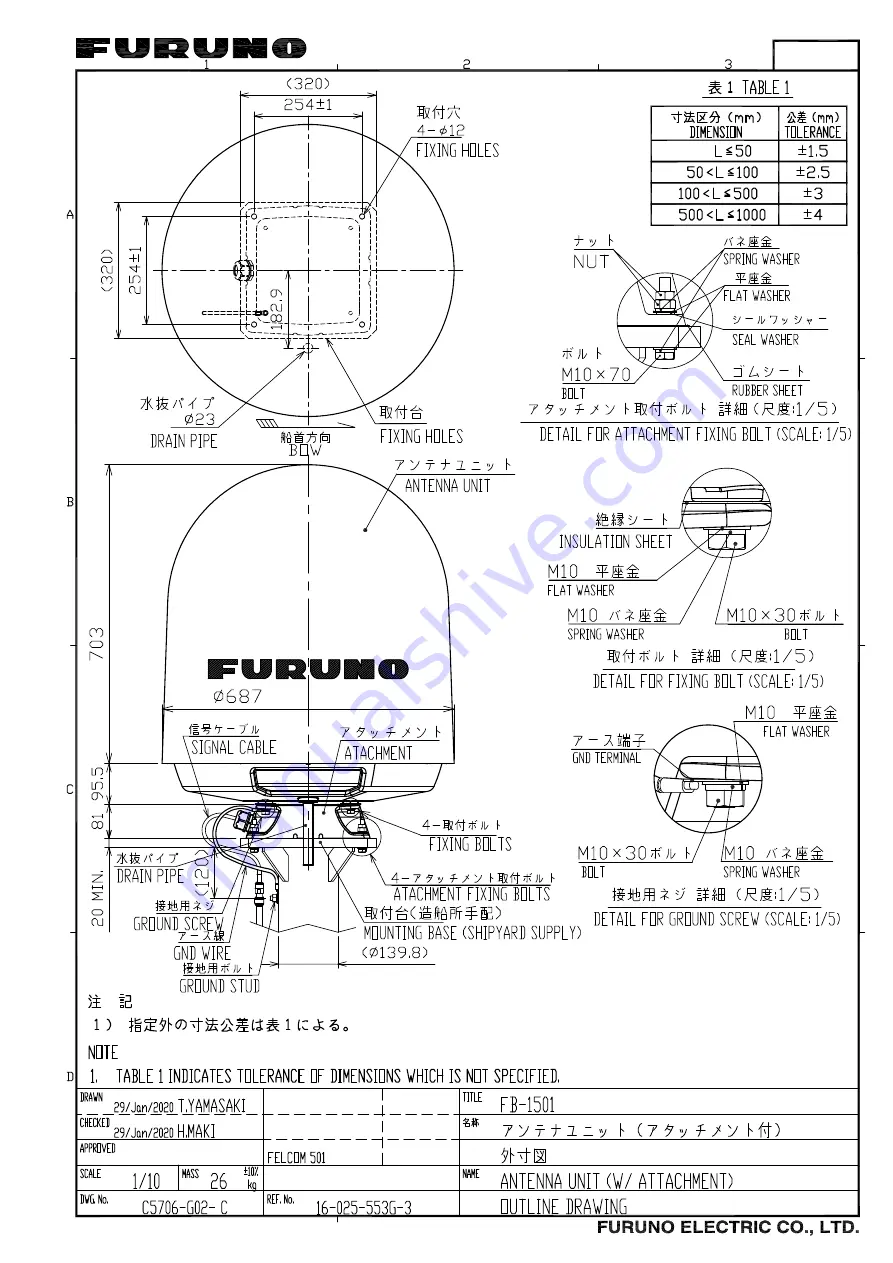 Furuno FELCOM251 Installation Manual Download Page 107