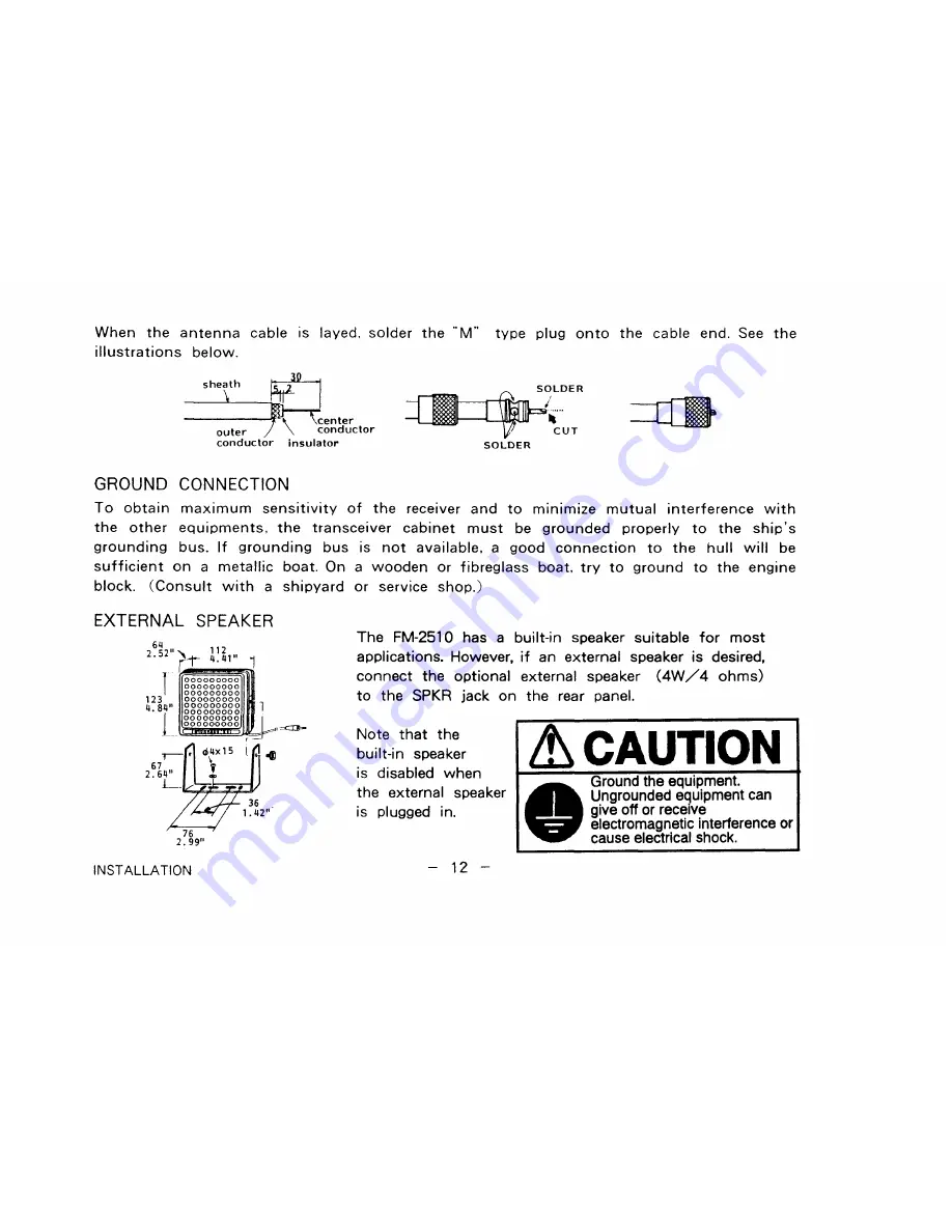 Furuno FM-2510 Скачать руководство пользователя страница 21