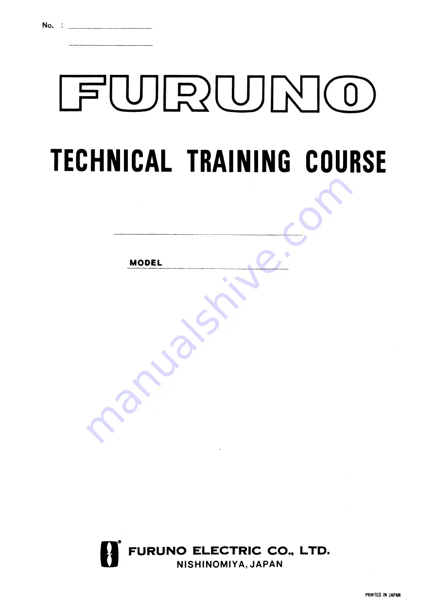 Furuno FM-8000 Manual Download Page 1