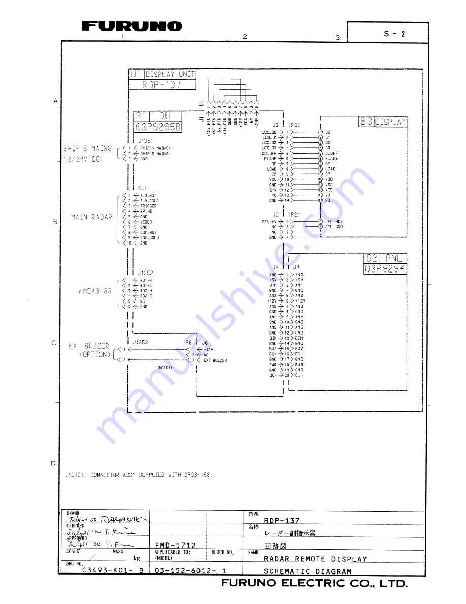 Furuno FMD-1712 Скачать руководство пользователя страница 34