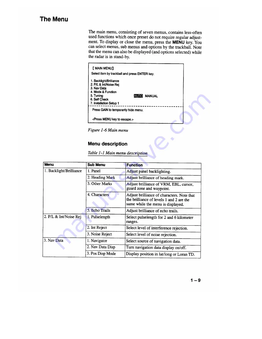 Furuno FR-7041R Operators Operator'S Manual Download Page 23