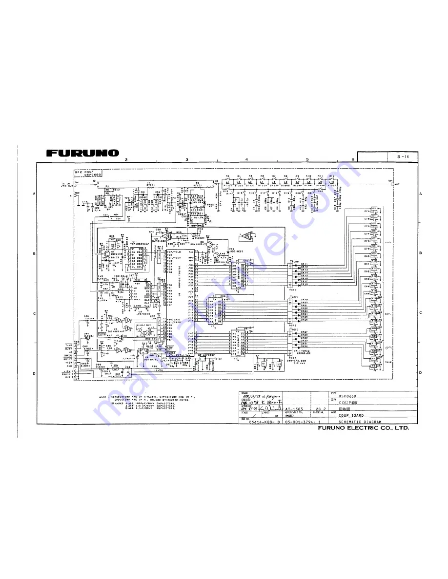 Furuno FS-1503 Service Manual Download Page 129