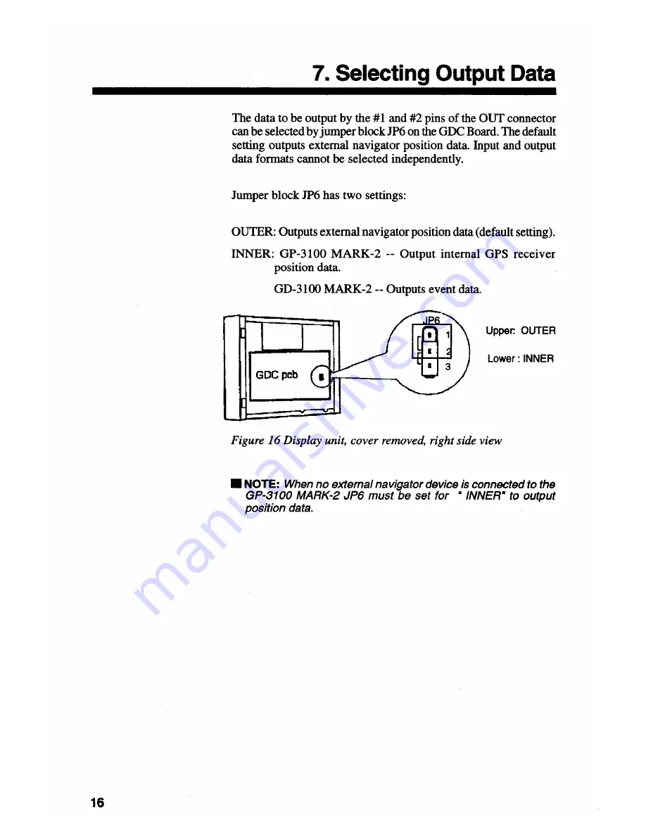 Furuno GD-3100 Скачать руководство пользователя страница 20