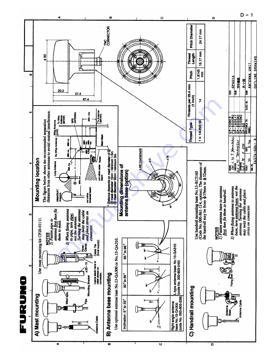 Furuno GD-3100 Скачать руководство пользователя страница 23