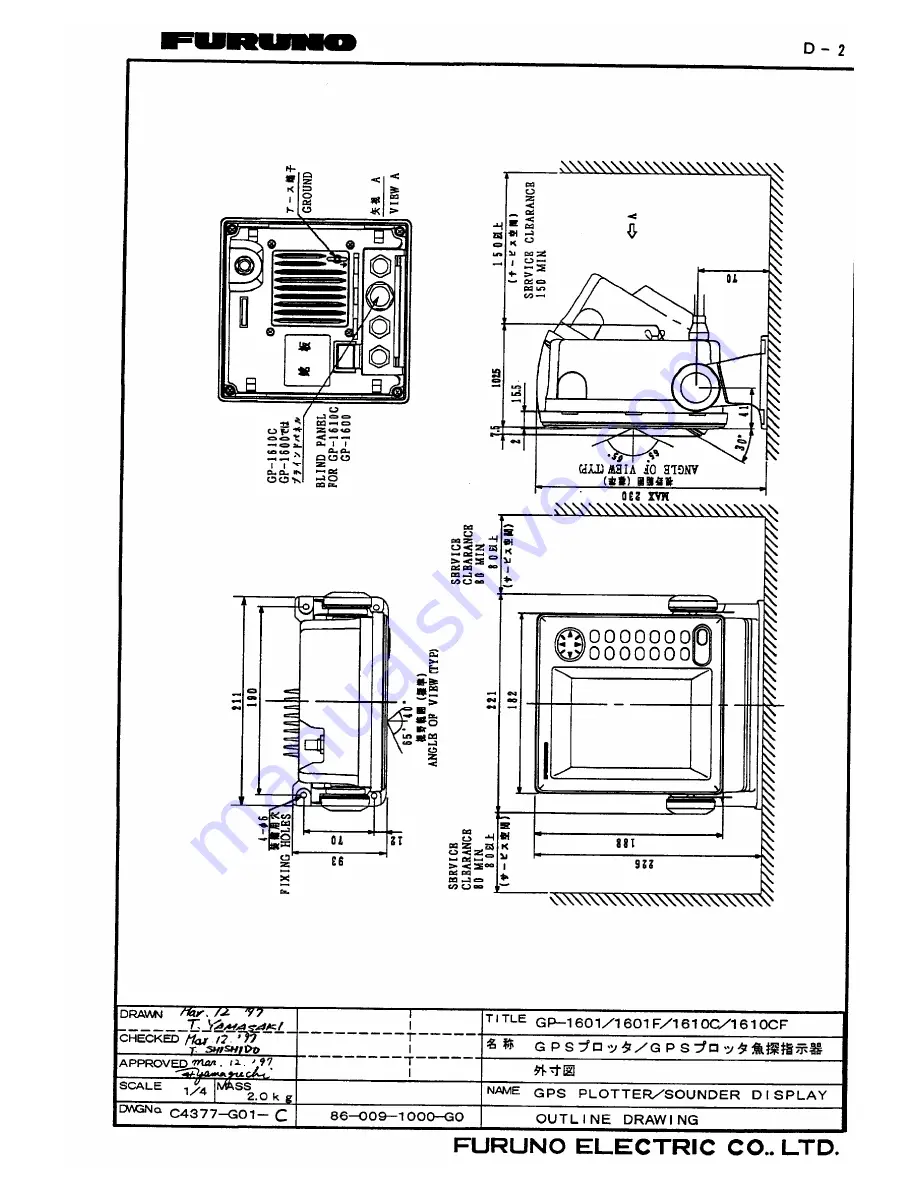 Furuno GP-1600F Скачать руководство пользователя страница 28