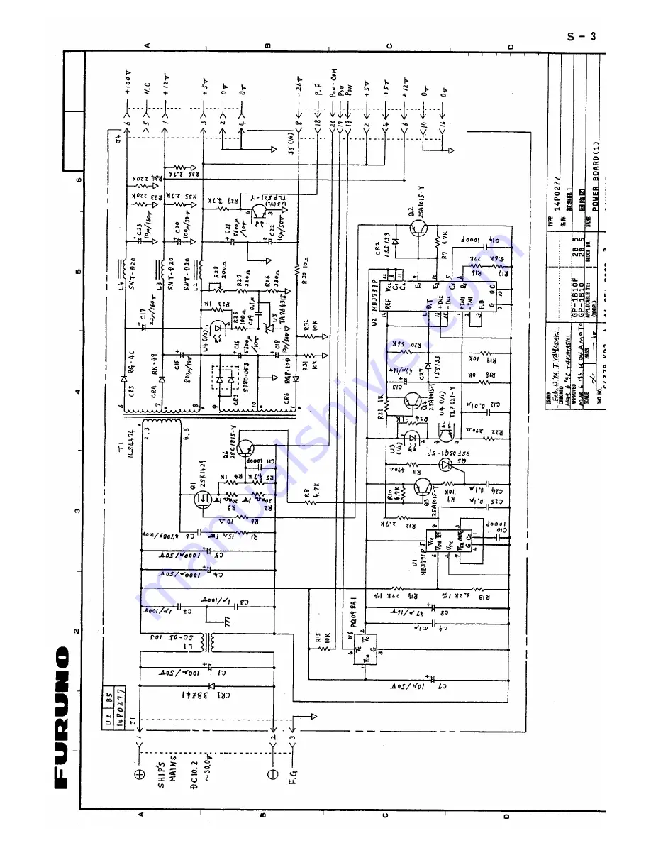 Furuno GP-1810 Скачать руководство пользователя страница 26