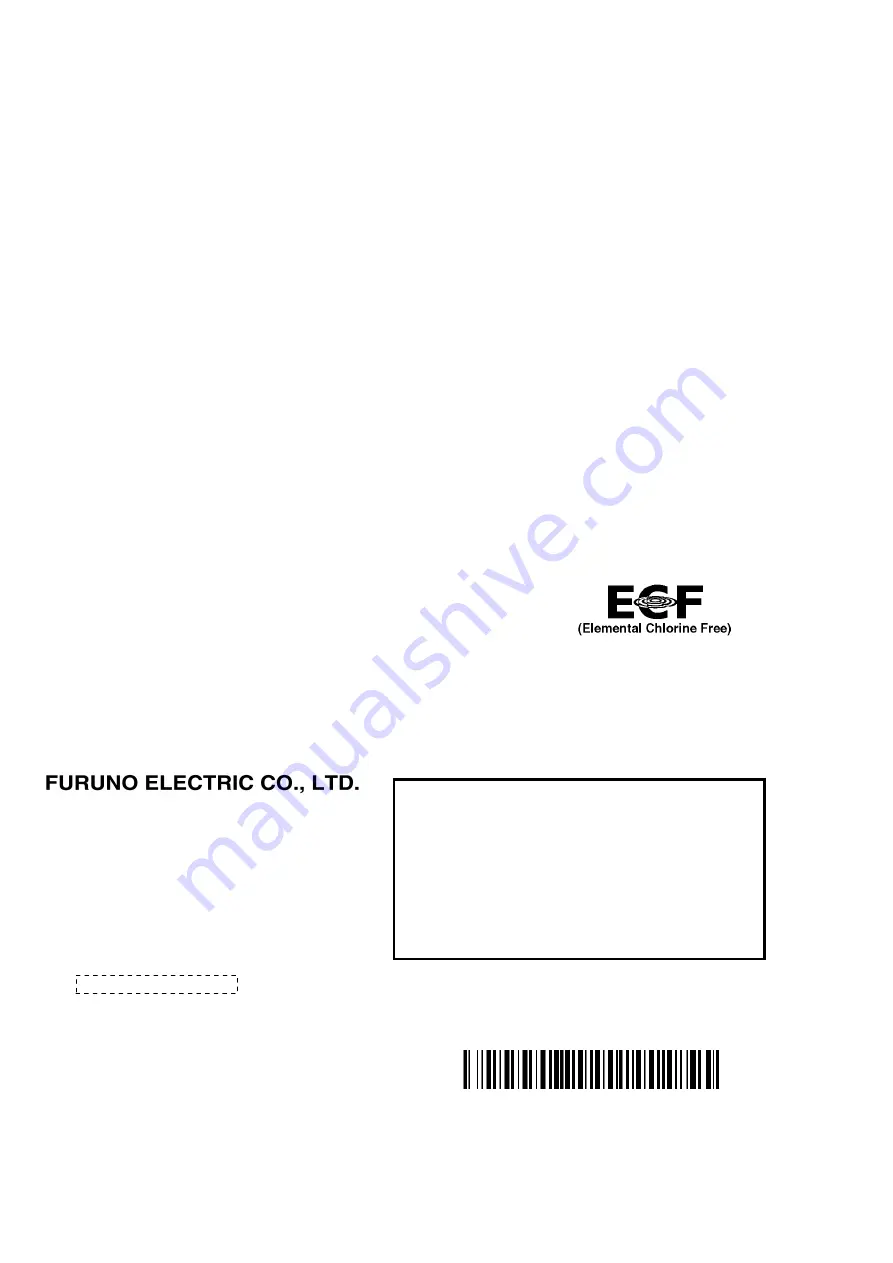 Furuno GP-1870F Скачать руководство пользователя страница 2