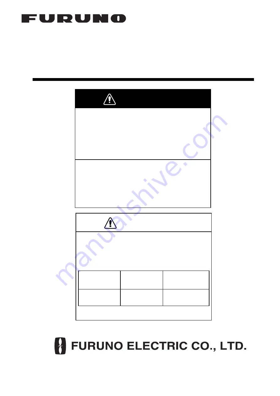 Furuno IF-NMEA2K2 Installation Manual Download Page 1