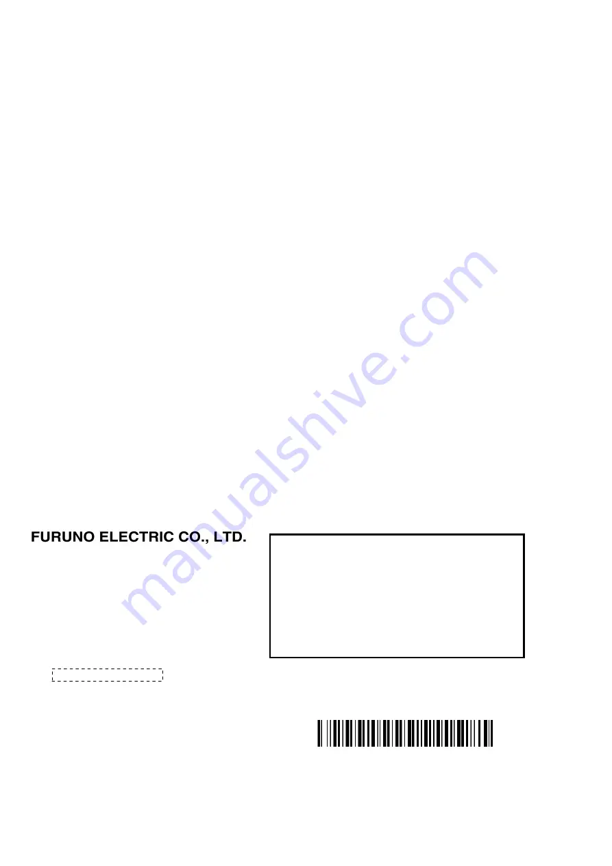 Furuno SFD-1010 Скачать руководство пользователя страница 2