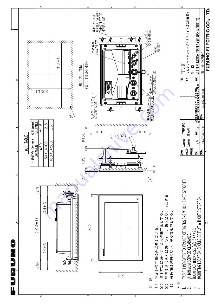 Furuno TZTL12F Installation Manual Download Page 59