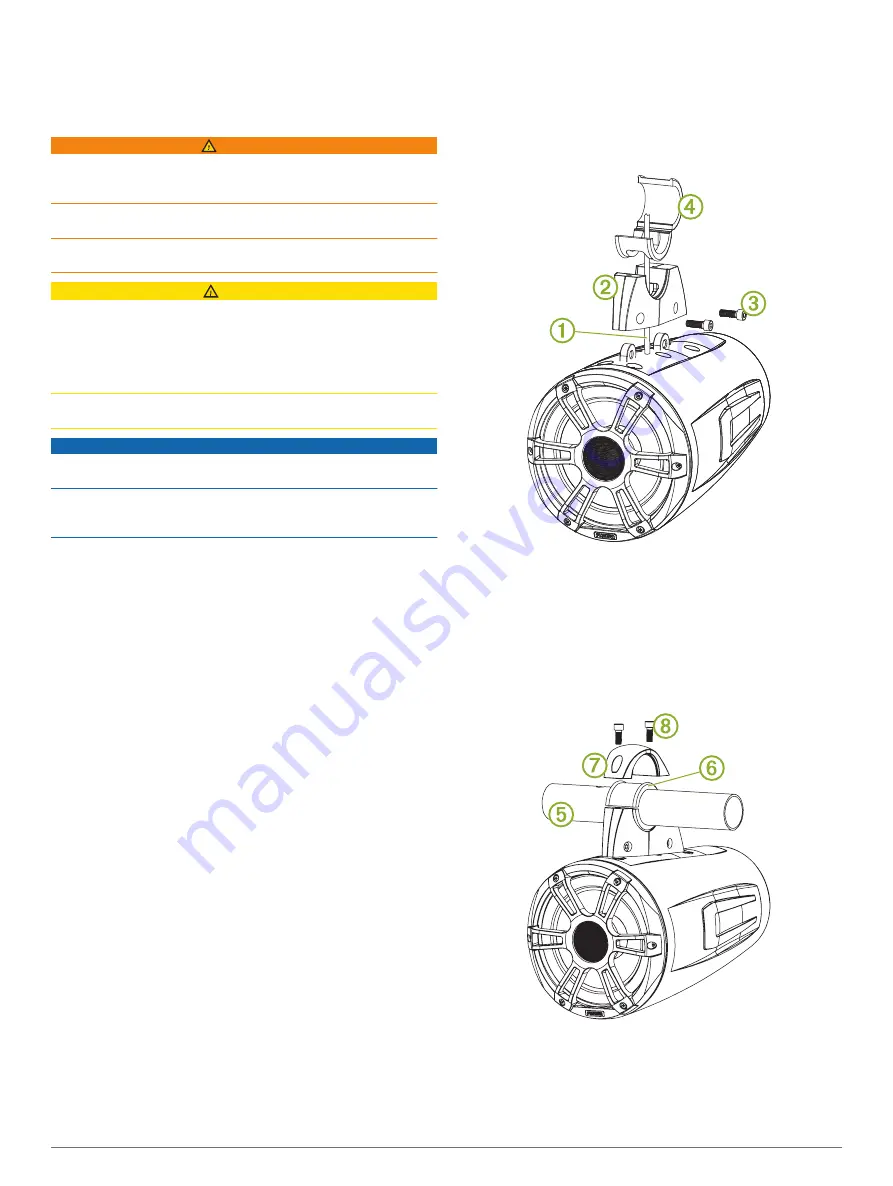 Fusion Fixed 2 in. NPS Waketower Bracket Installation Instructions Manual Download Page 12