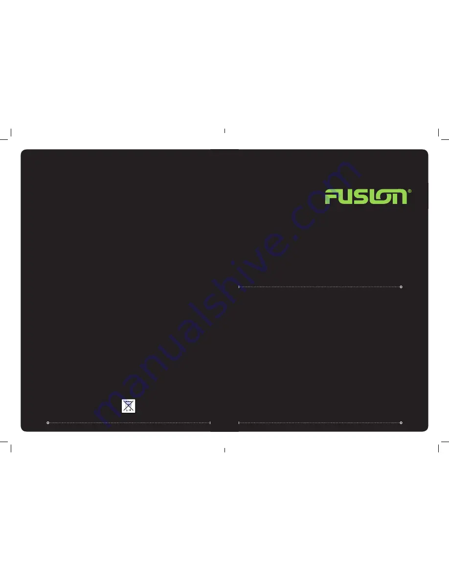 Fusion MS-WR80 Installation Manual Download Page 1