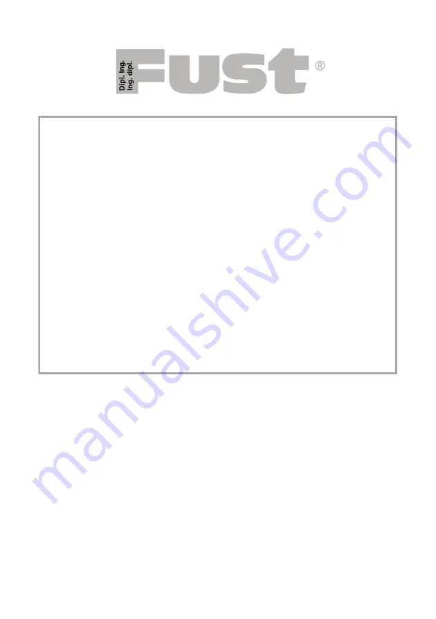 FUST NOVAMATIC FH66-412K User Manual Download Page 74