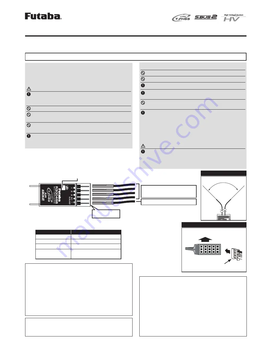 FUTABA R3004SB Скачать руководство пользователя страница 1