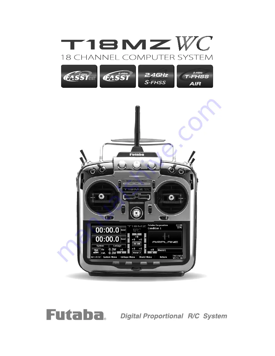 FUTABA T18MZ WC Instruction Manual Download Page 1