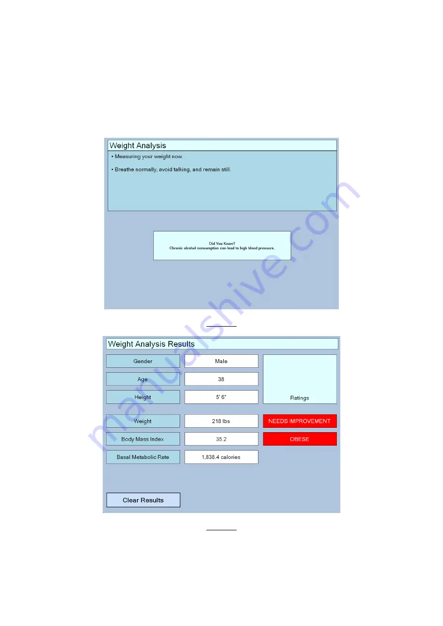 Futrex HealthGuard-15 Owner'S Manual Download Page 42