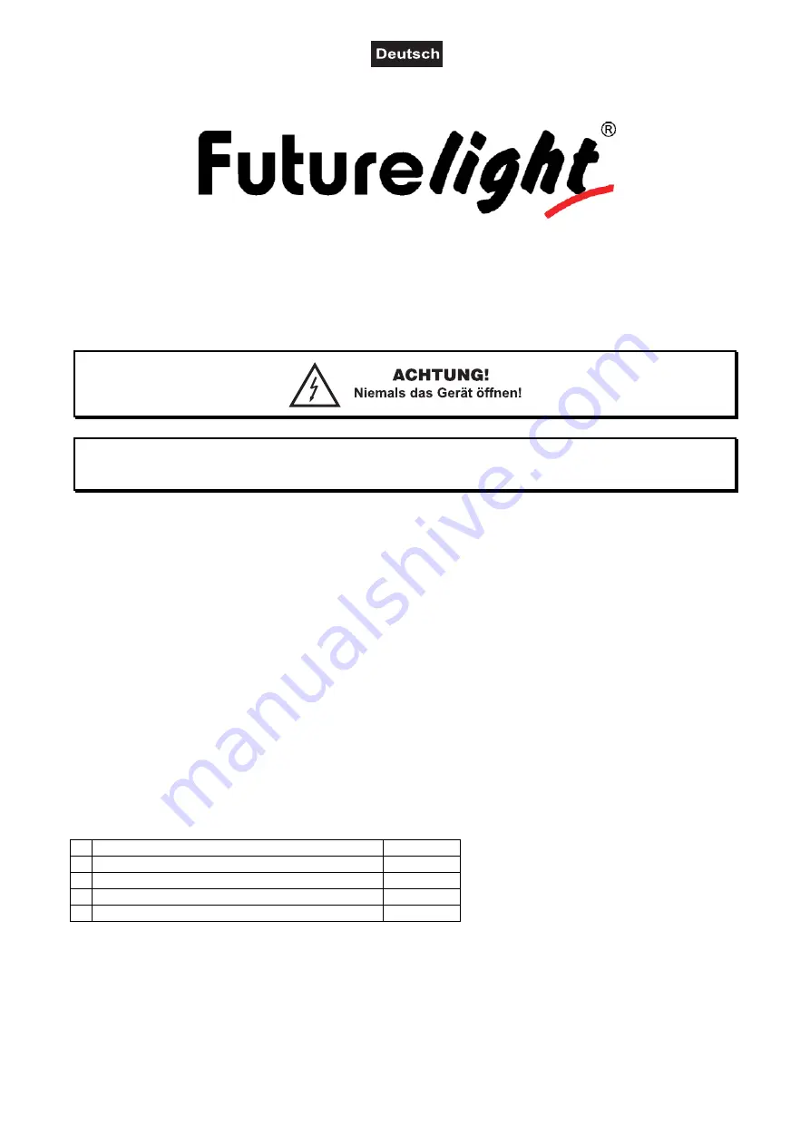 Future light 51841382 Скачать руководство пользователя страница 3