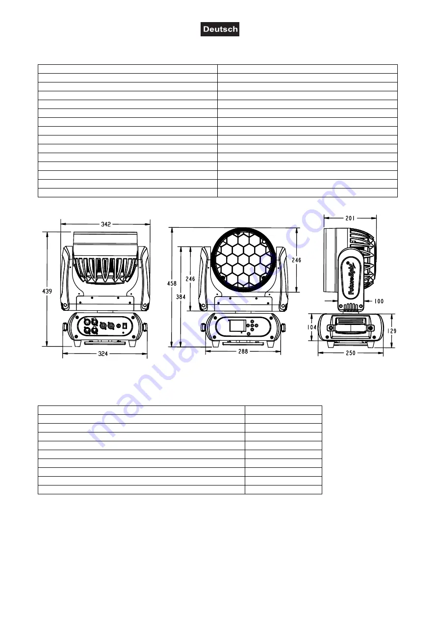 Future light EYE-19 HCL ZOOM User Manual Download Page 27