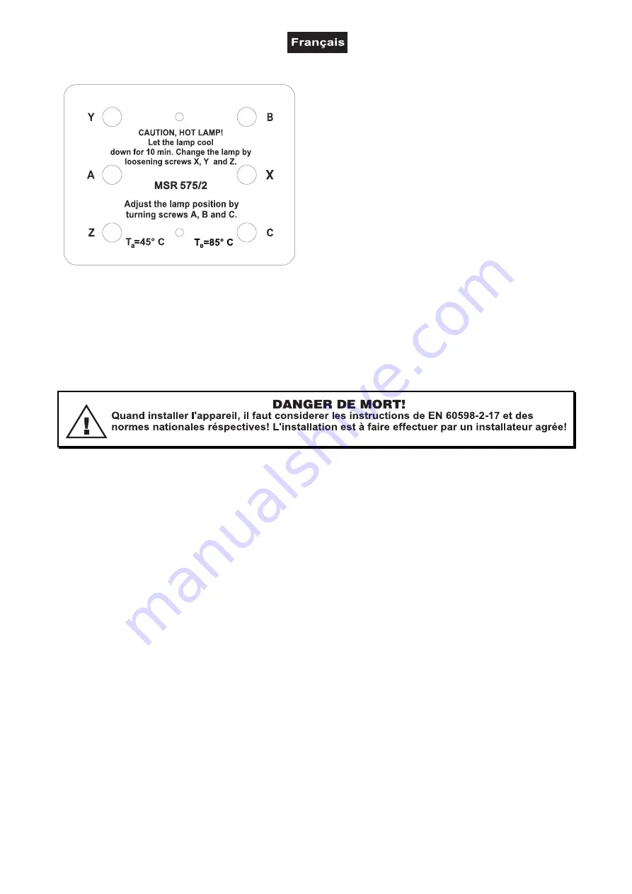 Future light PCC-575E CMY User Manual Download Page 59