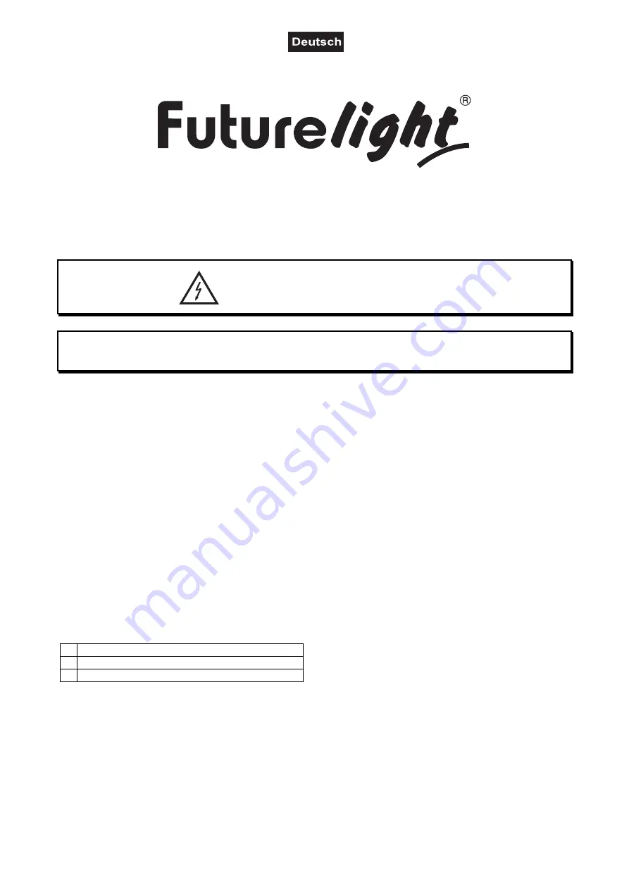 Future light PRO Slim PAR-12 QCL RGBW/RGBA User Manual Download Page 3