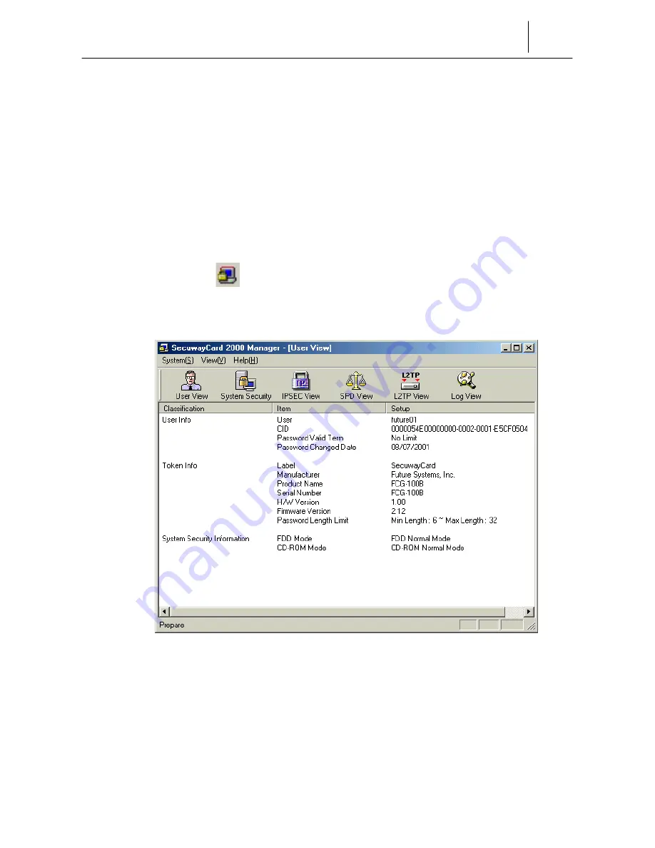 Future Systems SecuwayCard 2000 Installation Manual Download Page 66