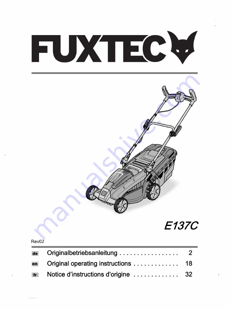 FUXTEC E137C Скачать руководство пользователя страница 1