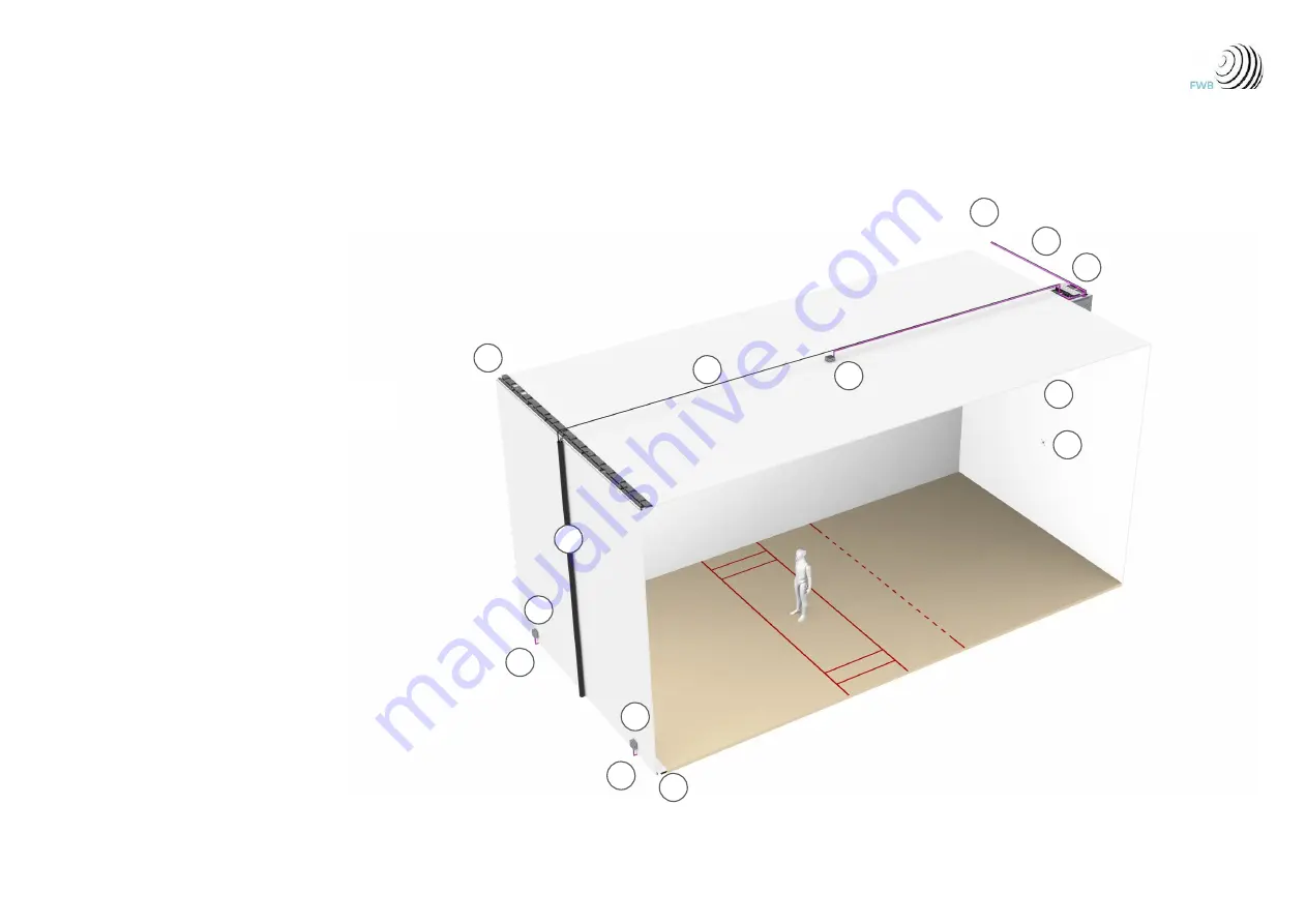 FWB interactiveRACQUETBALL Installation Manual Download Page 4