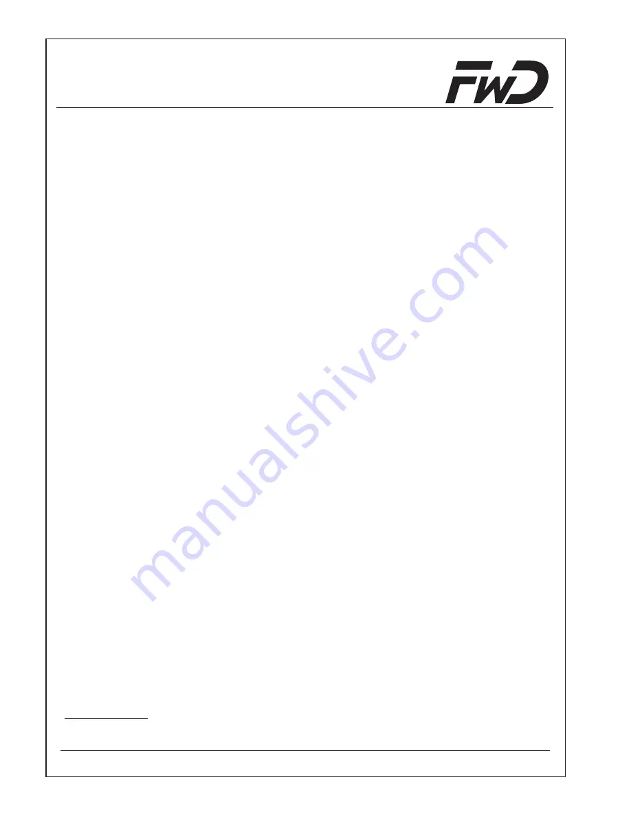 FWD Audio blue Installation Instructions & Operating Manual Download Page 12