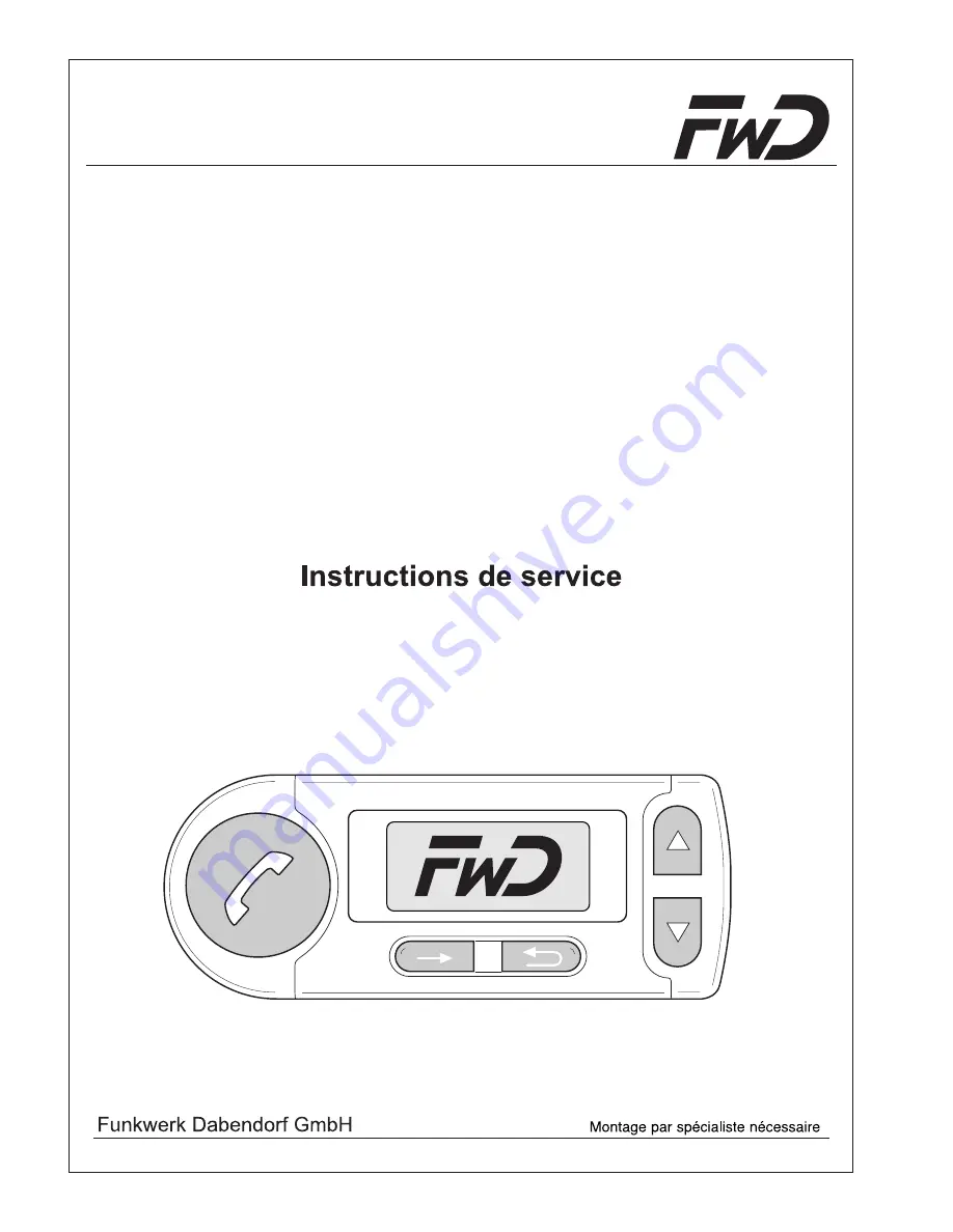 FWD Audio blue Installation Instructions & Operating Manual Download Page 80