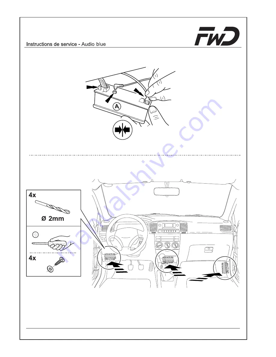 FWD Audio blue Installation Instructions & Operating Manual Download Page 86