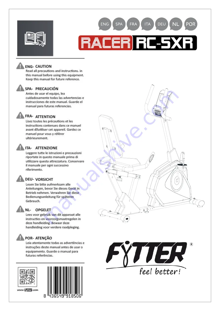 FYTTER RACER RC05XR Скачать руководство пользователя страница 1