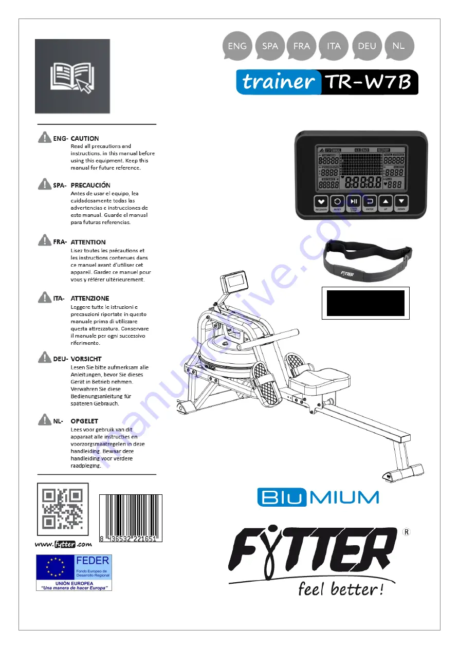 FYTTER trainer TR-W7B Manual Download Page 1