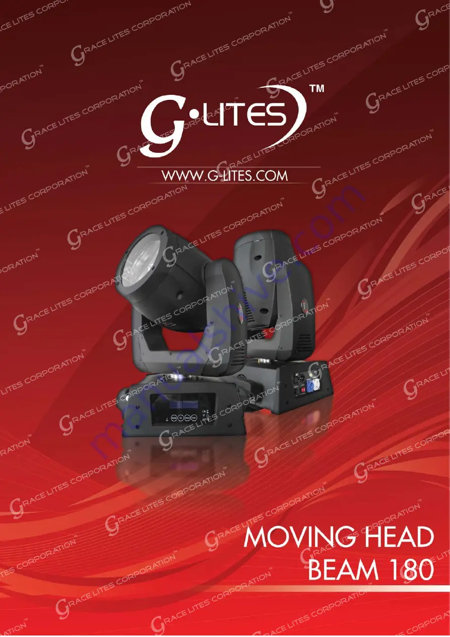 g-lites Moving Head Beam 180 Owner'S Manual Download Page 1